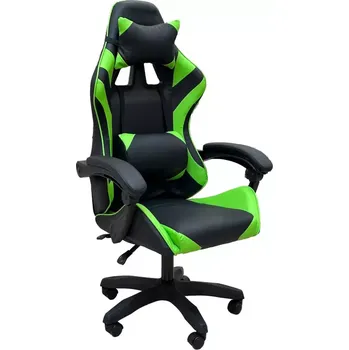 Herní židle Křeslo pro hráče DS90120-1 černá/zelená