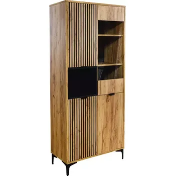 Obývací stěna Vitrína Margo 3D1W craft zlatá