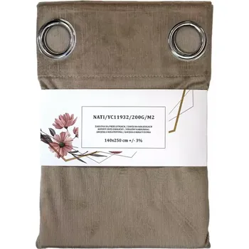 Závěs Závěs s oky YC11932/200G/060/140x250 cm béžový