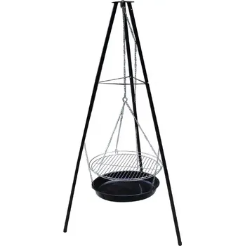 Zahradní gril Gril na dřevěné uhlí trojnožka 19432