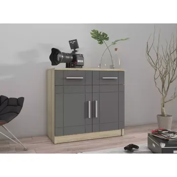 Kancelářská sestava Komoda Paris 69cm Grafit/Dub Sonoma