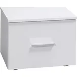 Noční Stolek Panarea 47 cm Bílý Lesk 2ks