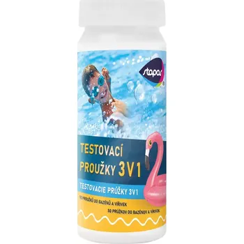 Bazénová chemie STAPAR TESTOVACÍ PROUŽKY 3V1, 50KS