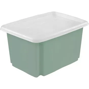 Úložný box Úložný box s víkem zelený 41,5x35,5x22 24 l