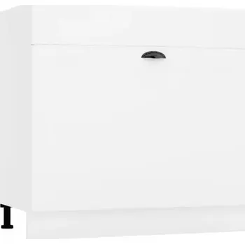 Kuchyňská skříňka Adele D80ZL S/1 zasl bílá hrášek/bílá