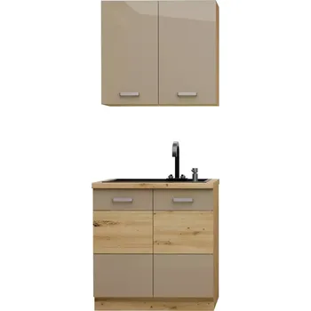 Kuchyňská linka Kuchyňská linka Artisan cappuccino 80cm bez pracovní desky