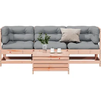 Zahradní lavice zahrada-XL 4dílná zahradní sedací souprava s poduškami masivní douglaska 3250790