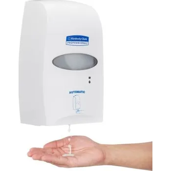 Dávkovač mýdla Nástěnný dávkovač mýdla, Bílá 1200ml Kimberly Clark, sortiment: Scott®, Kimberly Clark, nástěnná montáž: Ano