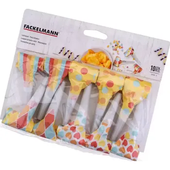 Jednorázové nádobí Papírová trumpetka 10ks 36cm 50150