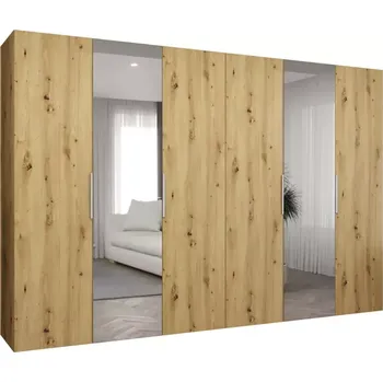 Předsíňová stěna Skříň Marbella II 300 artisan stříbrná