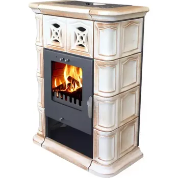 Krbová kamna Krbová kamna Jena II Cremebrown 7 kW