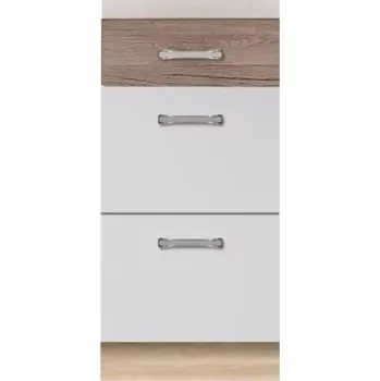 Kuchyňská skříňka Econo 8D Dub Sonoma/Bílý/San Remo