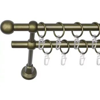 Garnýž Garnýž II Classic 16 Zlato s Patinou 200cm Koule s pojistkou