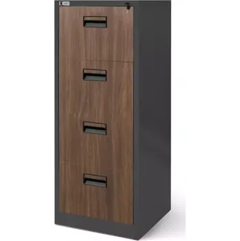 Kancelářská sestava Skříň Sara V004 kov antracit/ořech