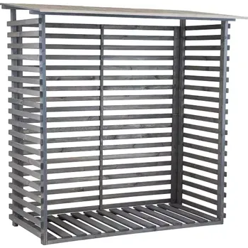 Dřevník Dřevník TAUNUS 195X200X100 cm šedý