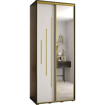 Předsíňová stěna Skříň 45 Canaris 13 120 černá/bílá/gold