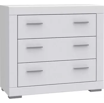 Kancelářská sestava Komoda Snow 3s 96cm Bílá Mat