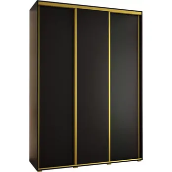 Předsíňová stěna Skříň 45 Canaris 1 200 černá/gold