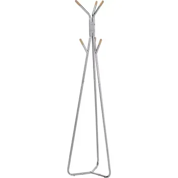 Stojací věšák GC6741 chrom/přírodní