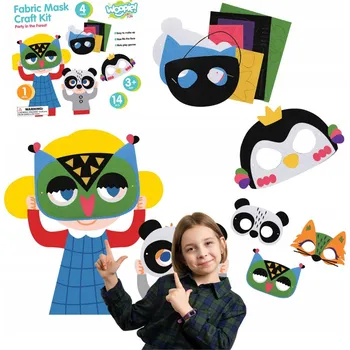 kreativní sada Kreativní sada - Filcové masky, vyrob si sám, 4 ks