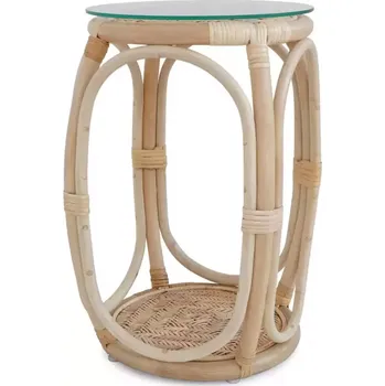 Zahradní stůl Stolek Quincy Oval z přírodního ratanu