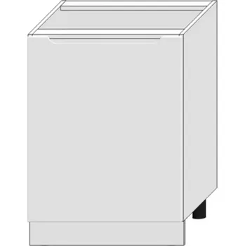 Kuchyňská skříňka Zoya D60 Pl bílý puntík/bílá