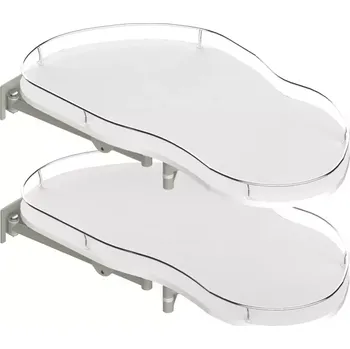 Zásuvka Optima 800/450 pravá chrom/bílá