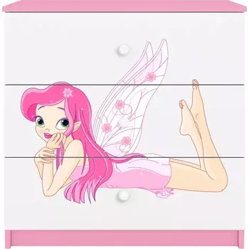 Dětský pokoj Dětská komoda Babydreams růžová - Víla 2