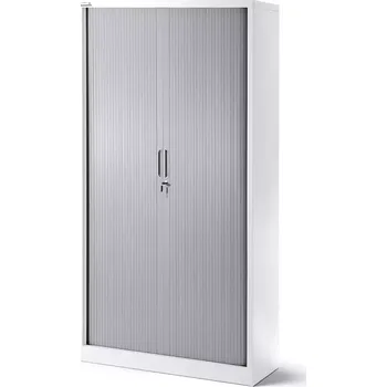 Kancelářská sestava Kancelářská skříň Damian kov bílá/šedá