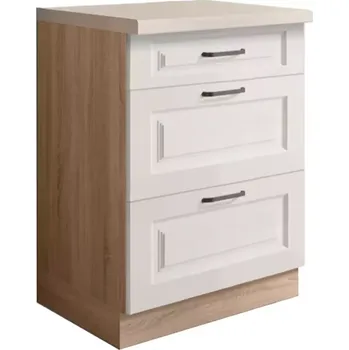 Kuchyňská skříňka Smart 10D sonoma/bílá mat