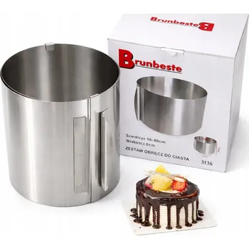 Forma na pečení FORMA VYSOKÝ RÁF NA DORT 20 cm NASTAVITELNÝ 16-30 cm FORMA NA DORT