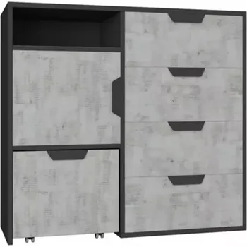 Kancelářská sestava Komoda Nano Na8 enigma/grafit