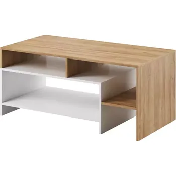 Obývací stěna Konferenční Stolek Alva 120cm Grande Oak/Bílý Mat