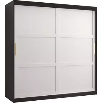 Předsíňová stěna Skříň Amiro 1 180 černý/bílý