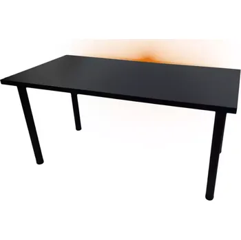 Kancelářská sestava Psací Stůl Pro Hráča 136cm Model 1 Černá Horní