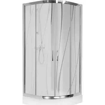 Sprchový kout čtvrtkruhový kp4/tx5b 80/190 w15 sb+bpza 2el glass protec