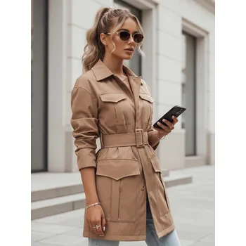 Dámský kabát Dámský kabát VERMONT camelový NY0580 Barva: Světle Hnědá, Velikost: M