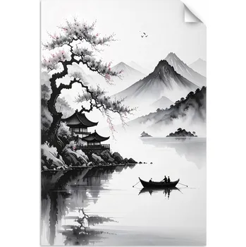 Obraz Samolepicí plakáty, Japonská krajina 20x30