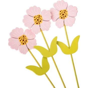 Casa de Engel Dřevěná květina - zápich - sada 3ks