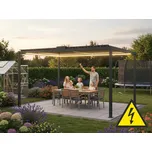 hliníková bioklimatická pergola LANITPLAST PREMIUM PLUS 5x3 m ELEKTRICKÁ LG4093