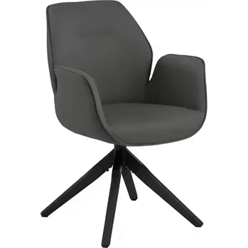 Jídelní set Židle Puro šedá/černá