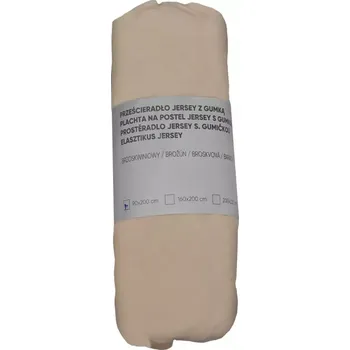 Prostěradlo Jersey prostěradlo s gumičkou broskev 160X200 &nbsp;