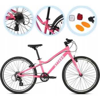 Dětské kolo Dětské kolo Attabo EASE 24" kolo 24" růžové