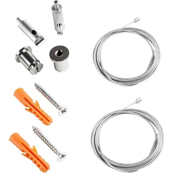 Příslušenství pro LED osvětlení Galaxy Profiles 8301502 8301502 lankový závěs, nerezová ocel, (d x š x v) 20 x 10 x 2 mm, 1 ks