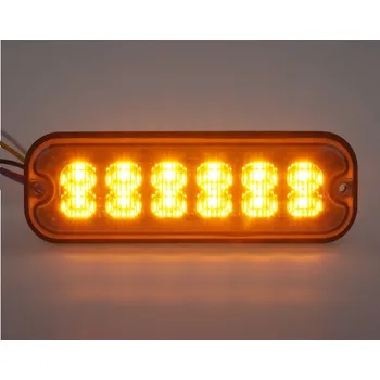 Autodíl Predator 12x4W LED, 12 - 24V, oranžový, ECE R65, br012A