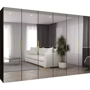 Předsíňová stěna Skříň Marbella III 300 černá/zlatá