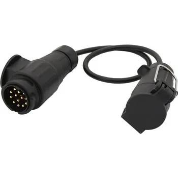 Přívěs k motorovému vozidlu Kabel redukční 0,6m 13pólů zástrčka - 7pólů zásuvka COMPASS 07456