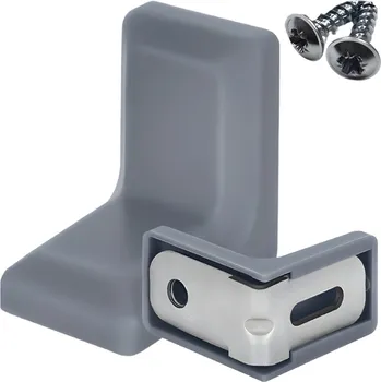 Nábytkové kování Nábytkový úhelník šedý 27 x 27 x 17,7 mm