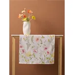 Sinsay - Běhoun na stůl s květinovým motivem - bílá - 071IO-00X - 071IO-00X-ONE