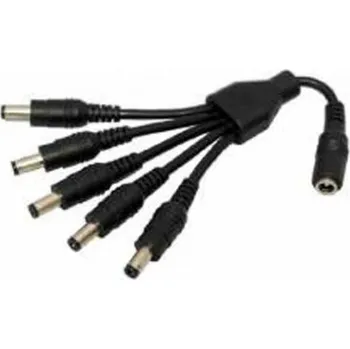 Příslušenství pro kamerový systém CCTV-SPLITTER napájecí rozbočka 1/5 pro napájení CCTV kamer, rozbočovač